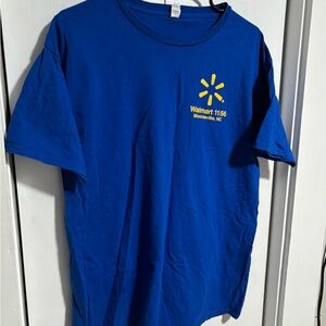 Fruit of the Loom Blue Tee with Yellow Logo